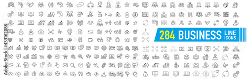 business contacts icons set vector

