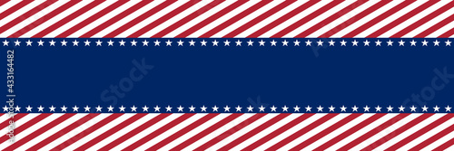 usa patriotic panoramic vector background or template