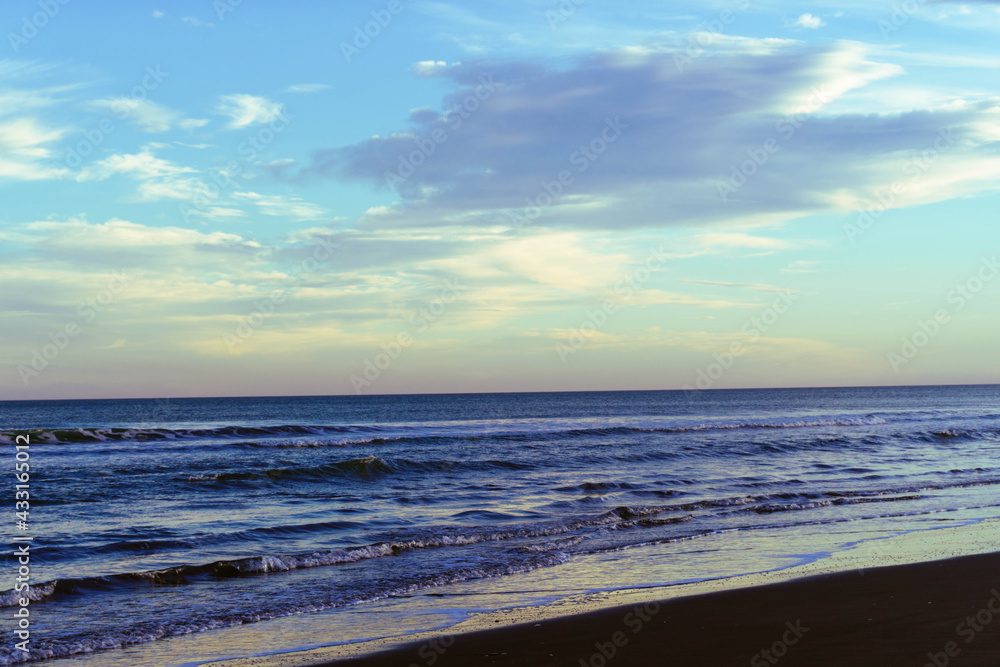 sunset on the beach