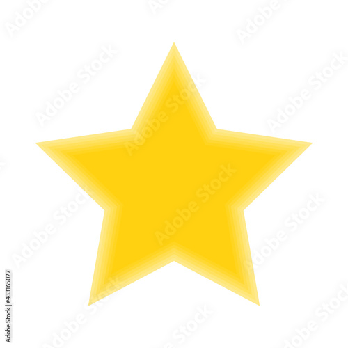 Vector illustration of a star