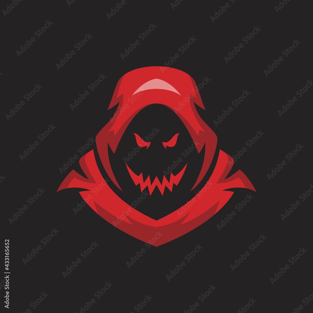 Red Devil logo vector. Demon vector. Red Devil logo vector. Demon vector.