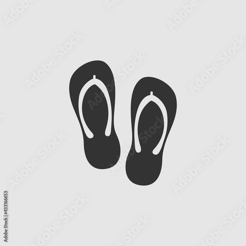 Vector Simple Isolated Flip Flops Icon