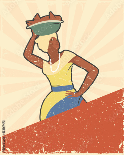 afro colombian saleswoman