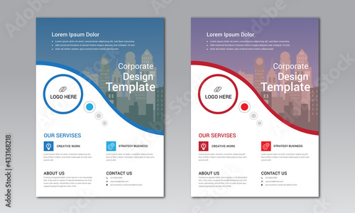 Poster flyer pamphlet brochure cover design layout space for photo background, vector illustration template in A4 size.	