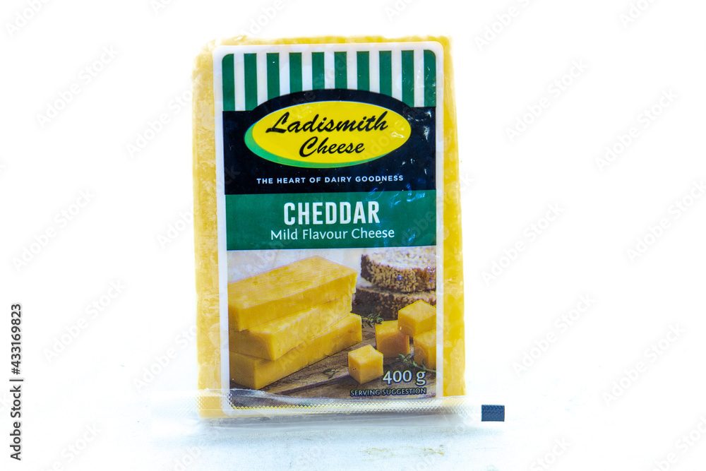 Johannesburg, South Africa a block of Ladismith mild flavor cheddar