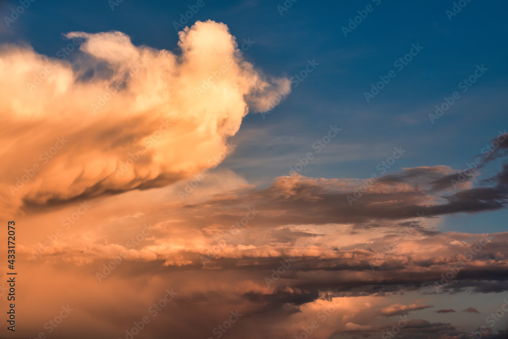 Fantastic sunset clouds, perfect for cloud replacement. 