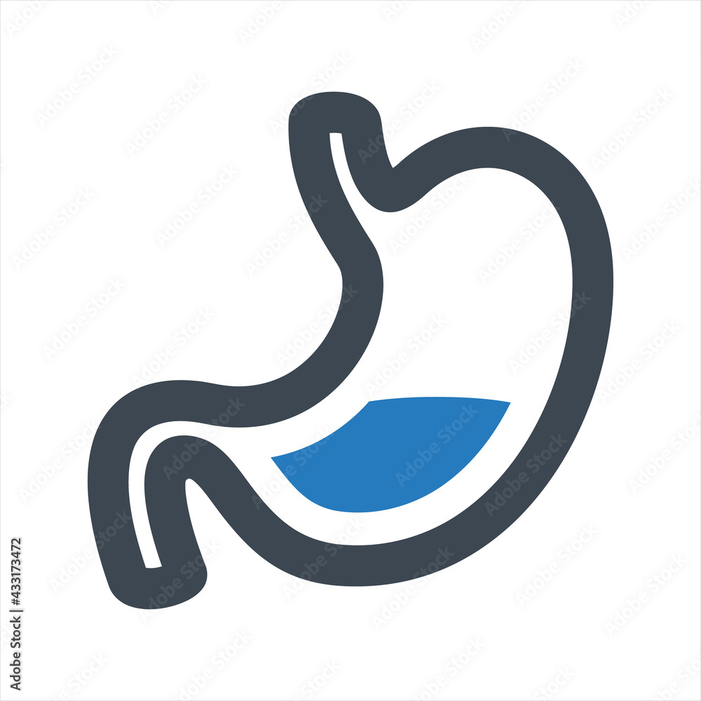Fototapeta premium Gastroenterology icon, vector and glyph