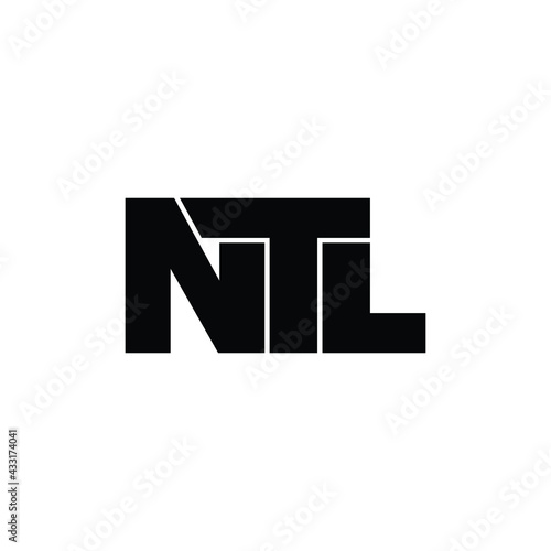 NTL letter monogram logo design vector