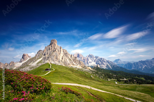 Passo di Giau in Dolomites Italy