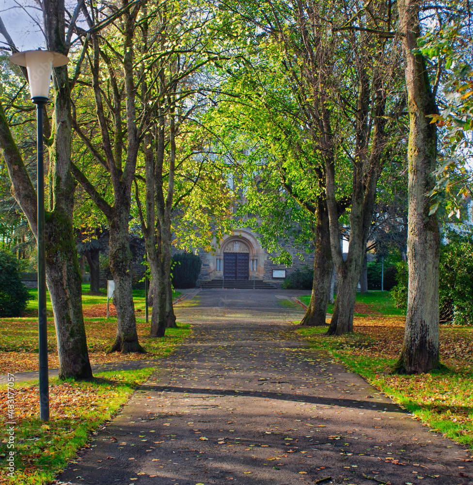 Fototapeta premium Path to Church