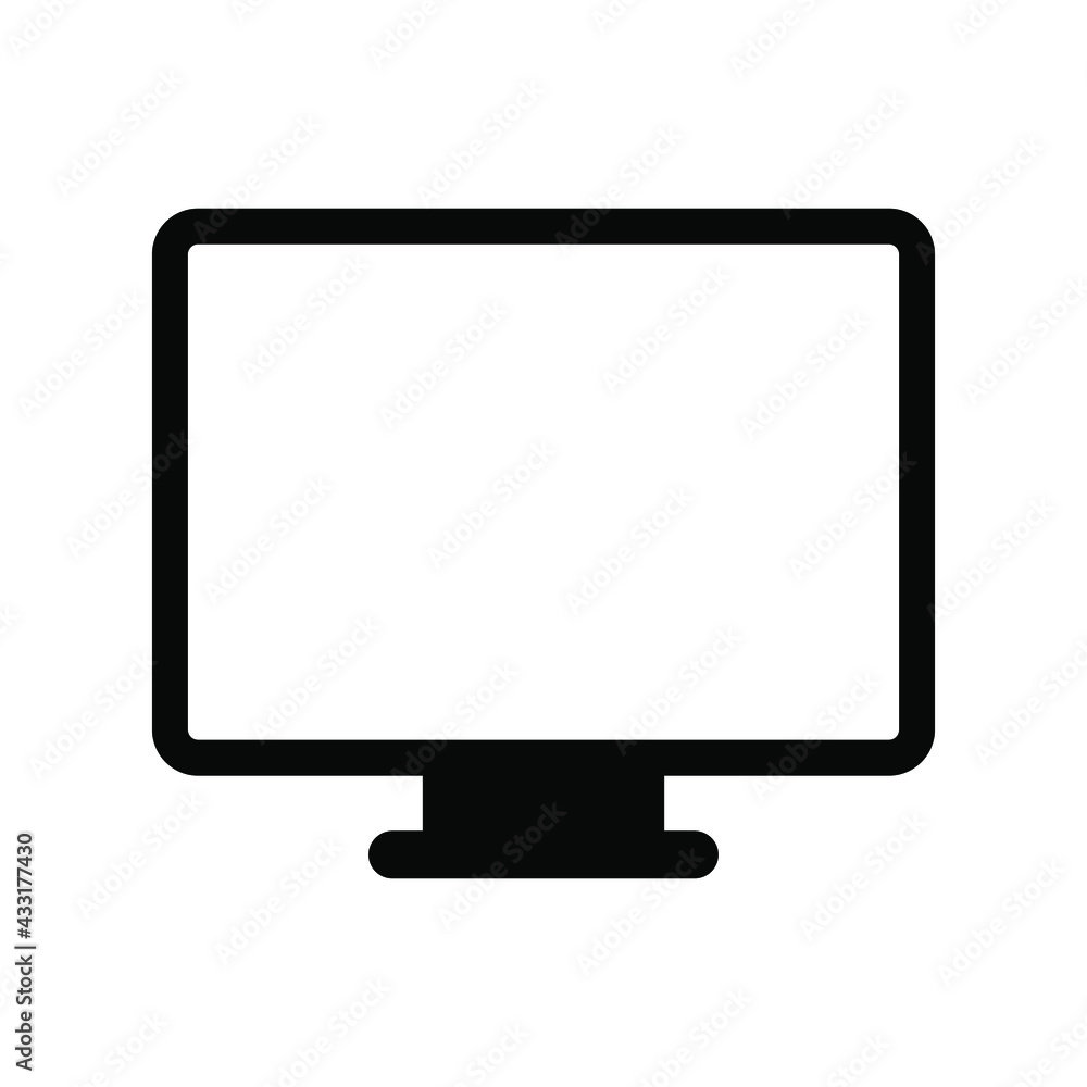 Monitor screen icon vector graphic illustration Monitor screen icon vector graphic illustration