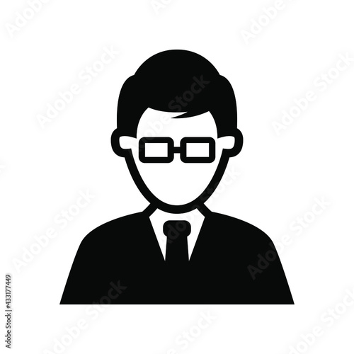 Businessman icon vector graphic illustration