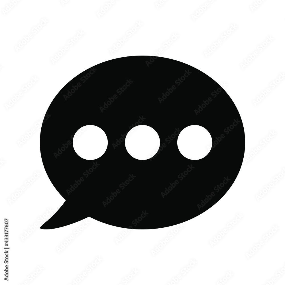 Chat icon vector graphic illustration Chat icon vector graphic illustration
