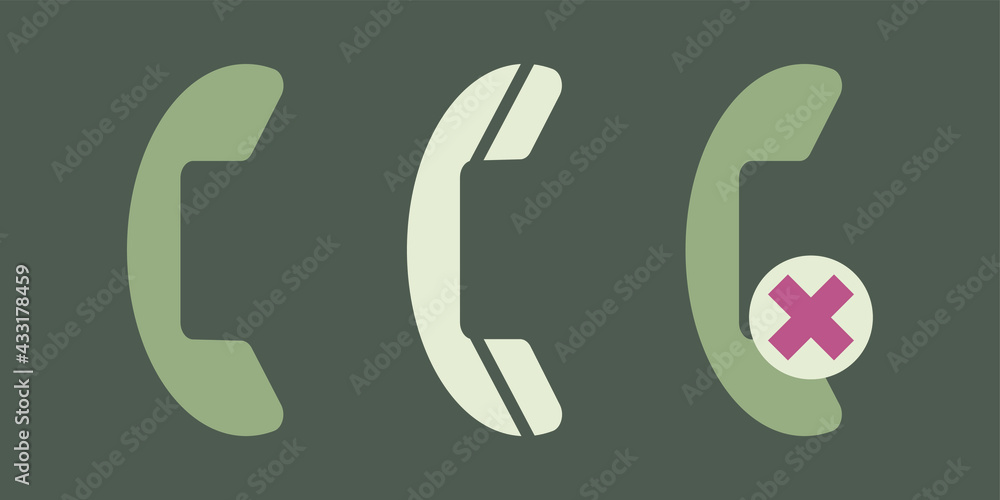 Set of phone tube icon vector element for trendy design. Simple pictogram for mobile concept and web apps. Vector line call center icon telephone isolated. Set of phone tube icon vector element for trendy design. Simple pictogram for mobile concept and web apps. Vector line call center icon telephone isolated.