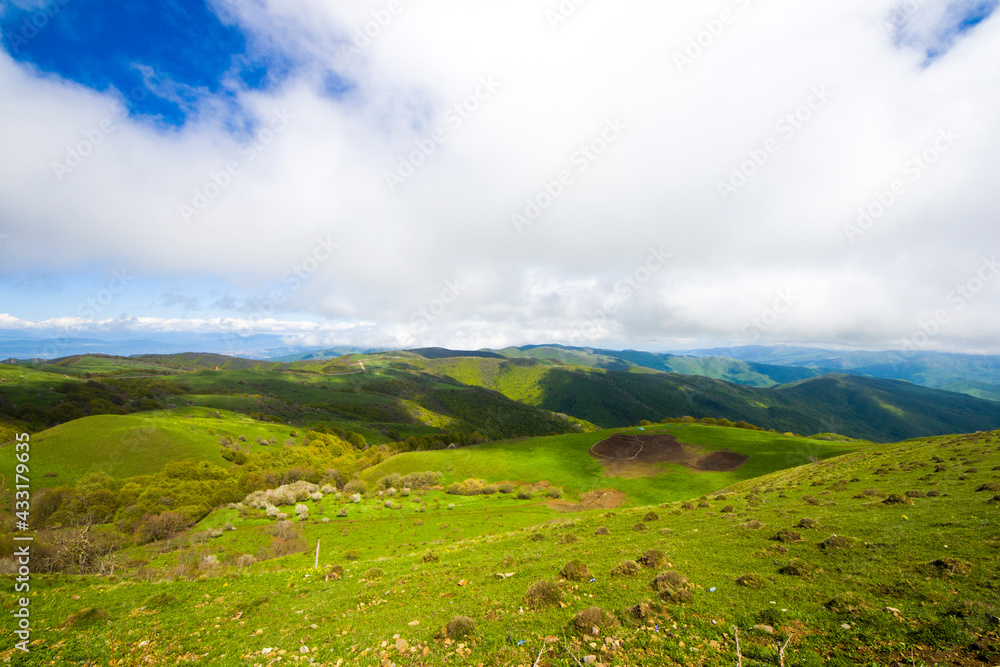 Fototapeta premium Mountain landscape in Georgia. Landscape from Didgori road.