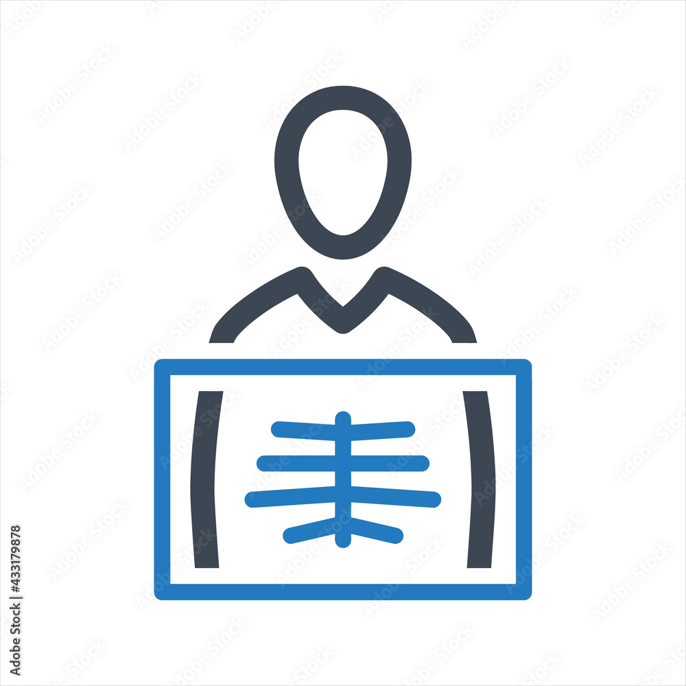 X Ray icon, vector and glyph X Ray icon, vector and glyph