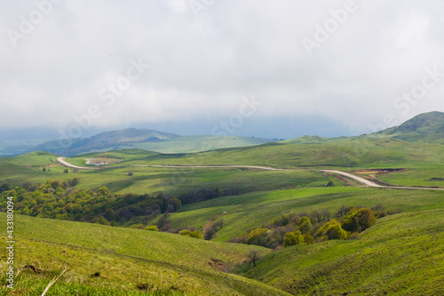 Mountain landscape in Georgia. Landscape from Didgori road.