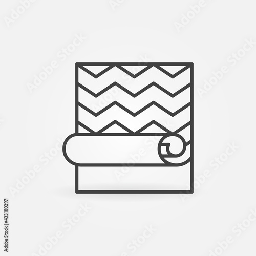 Creative Wallpaper linear vector concept icon or sign