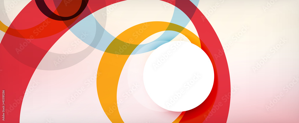 Ring geometric shapes, o letter repetition wallpaper. Abstract background for business or technology presentations, internet posters or web brochure covers Ring geometric shapes, o letter repetition wallpaper. Abstract background for business or technology presentations, internet posters or web brochure covers