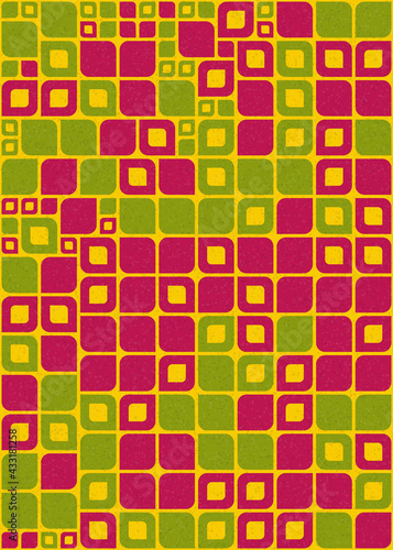 Abstract Geometric Pattern generative computational art illustration