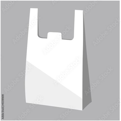 プラごみ削減　レジ袋のアイコン イラスト