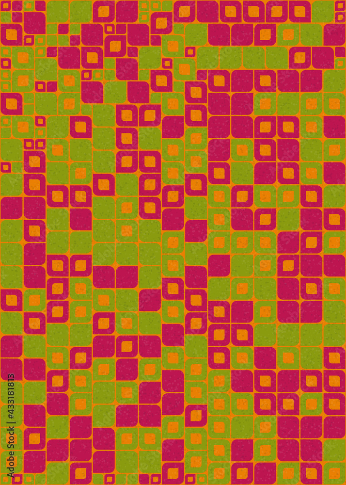 Abstract Geometric Pattern generative computational art illustration