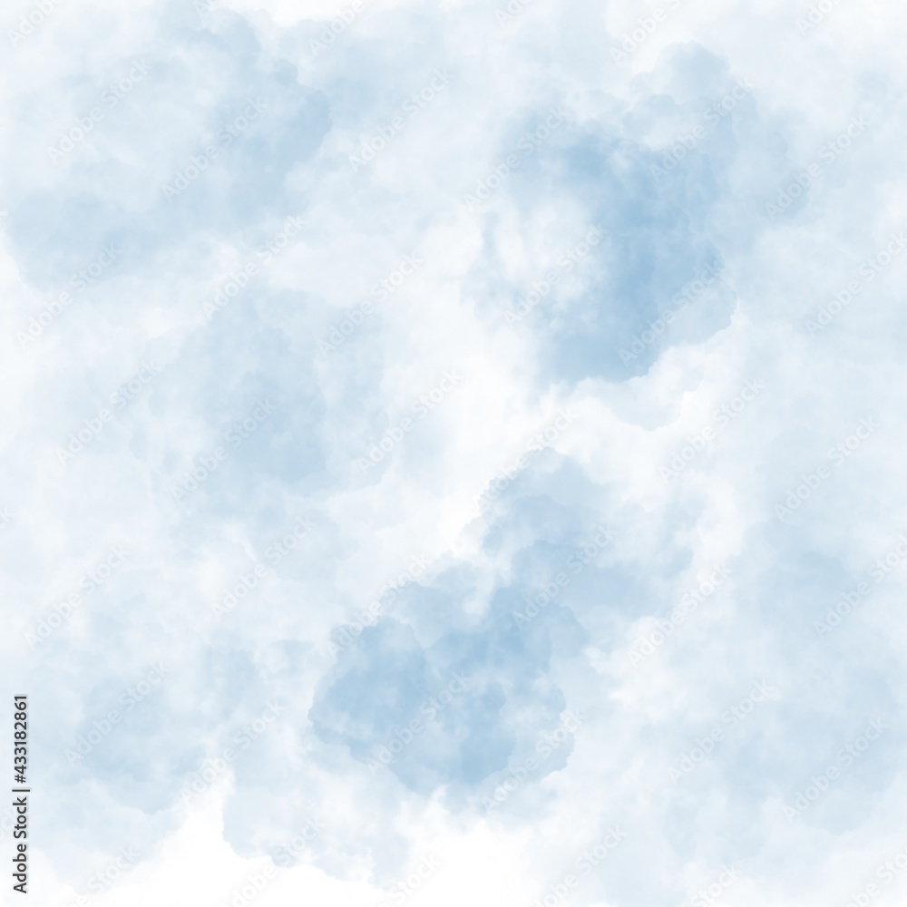 Blue sky tie dye watercolour illustration Blue sky tie dye watercolour illustration