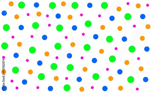 Coloured spots background illustration pattern 