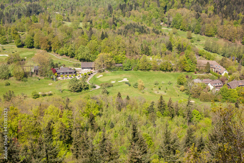 view from the mountain- town of Baden Baden