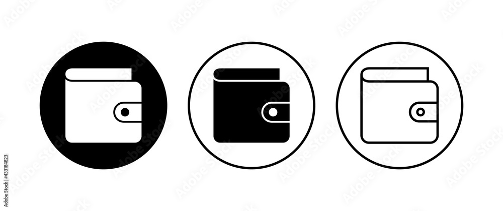 Wallet icon set. wallet vector icon Wallet icon set. wallet vector icon