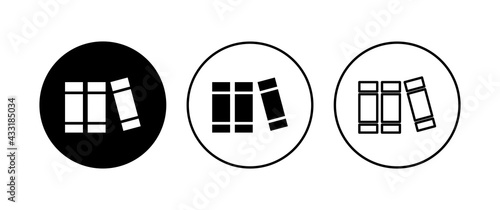 Library icon set. education icon vector