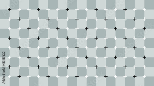Optical illusion - straight parallel lines look uneven and crooked.