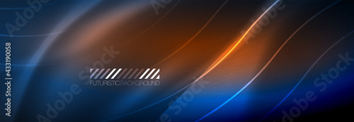 Neon dynamic beams vector abstract wallpaper background. Wallpaper background, design templates for business or technology presentations, internet posters or web brochure covers