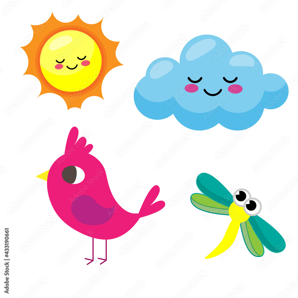Sun cloud dragonfly bird Sun cloud dragonfly bird