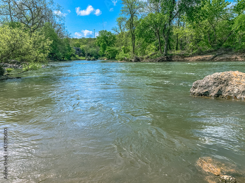 waterfalls on a summer day in the midwest