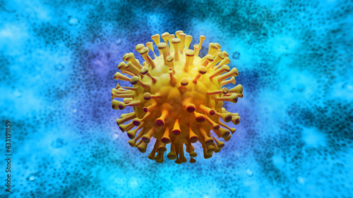 Coronavirus variant medical illustration covid virus photo