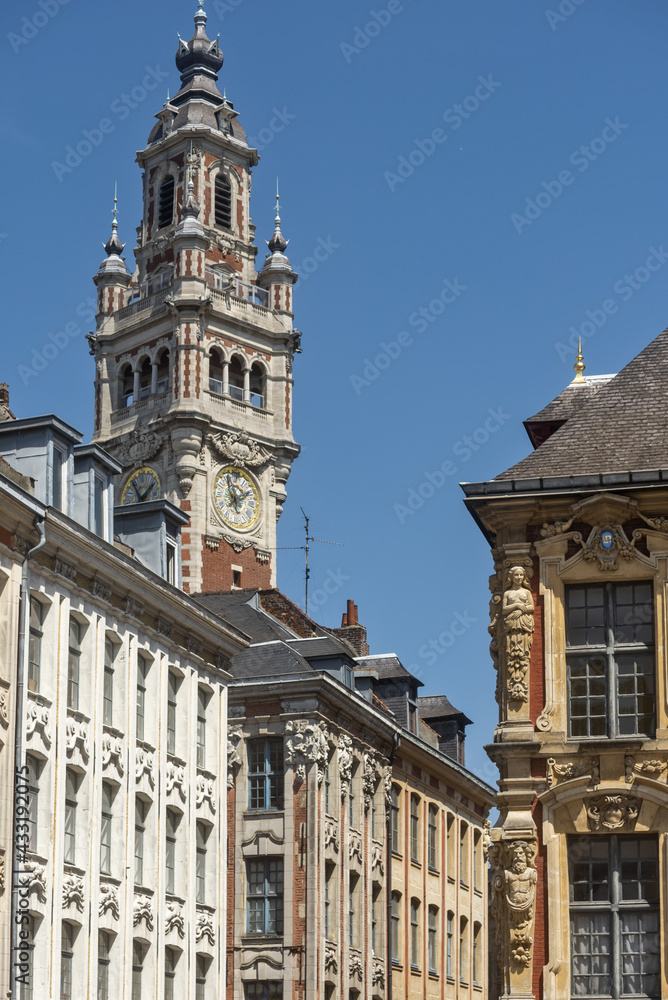 Obraz premium building of the Chamber of Commerce, Lille, France 