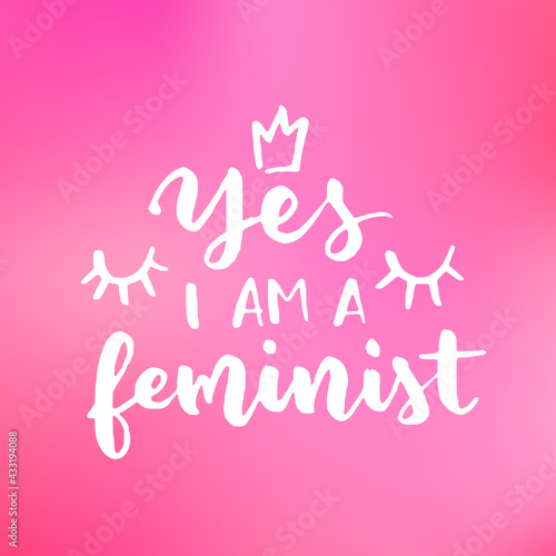 Women's rights quote, phrase. Vector lettering about feminism, woman rights, motivational slogan. Women support and empower, care of yourself, self-care poster.