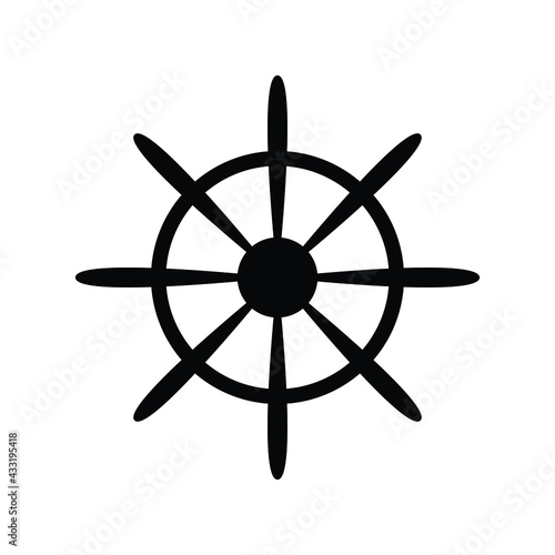 ship's steering wheel for driving, dharma wheel, dharmacakra which is buddhism symbol