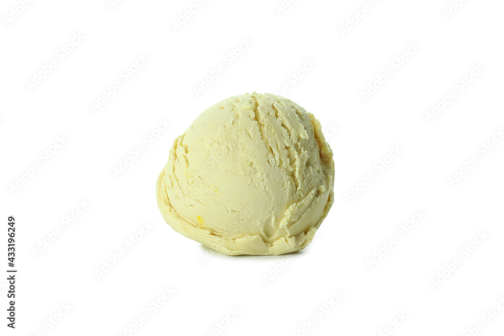 Ball of ice cream isolated on white background Ball of ice cream isolated on white background