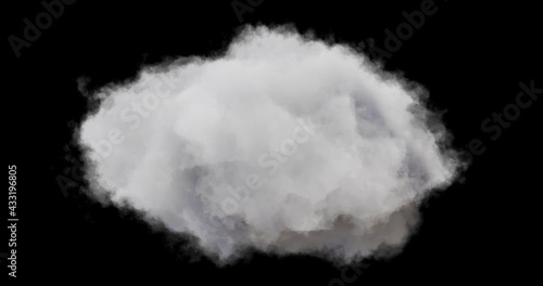 Shapes abstract cloud. Cloud icon. 3d rendering. Cloud 3d rendering. 