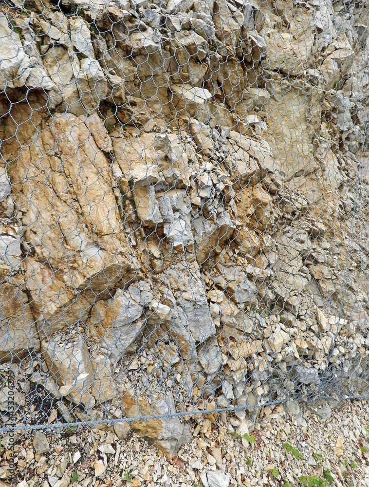 metal mesh for protection against rock landslides in mountain metal mesh for protection against rock landslides in mountain