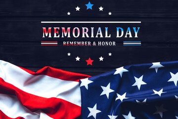 Happy Memorial Day USA. Remember and Honor. 