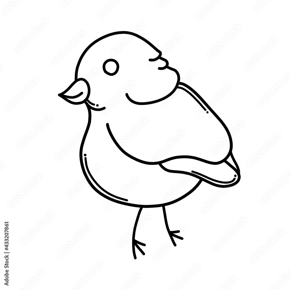 Bird Doodle vector icon. Drawing sketch illustration hand drawn cartoon line eps10 Bird Doodle vector icon. Drawing sketch illustration hand drawn cartoon line eps10