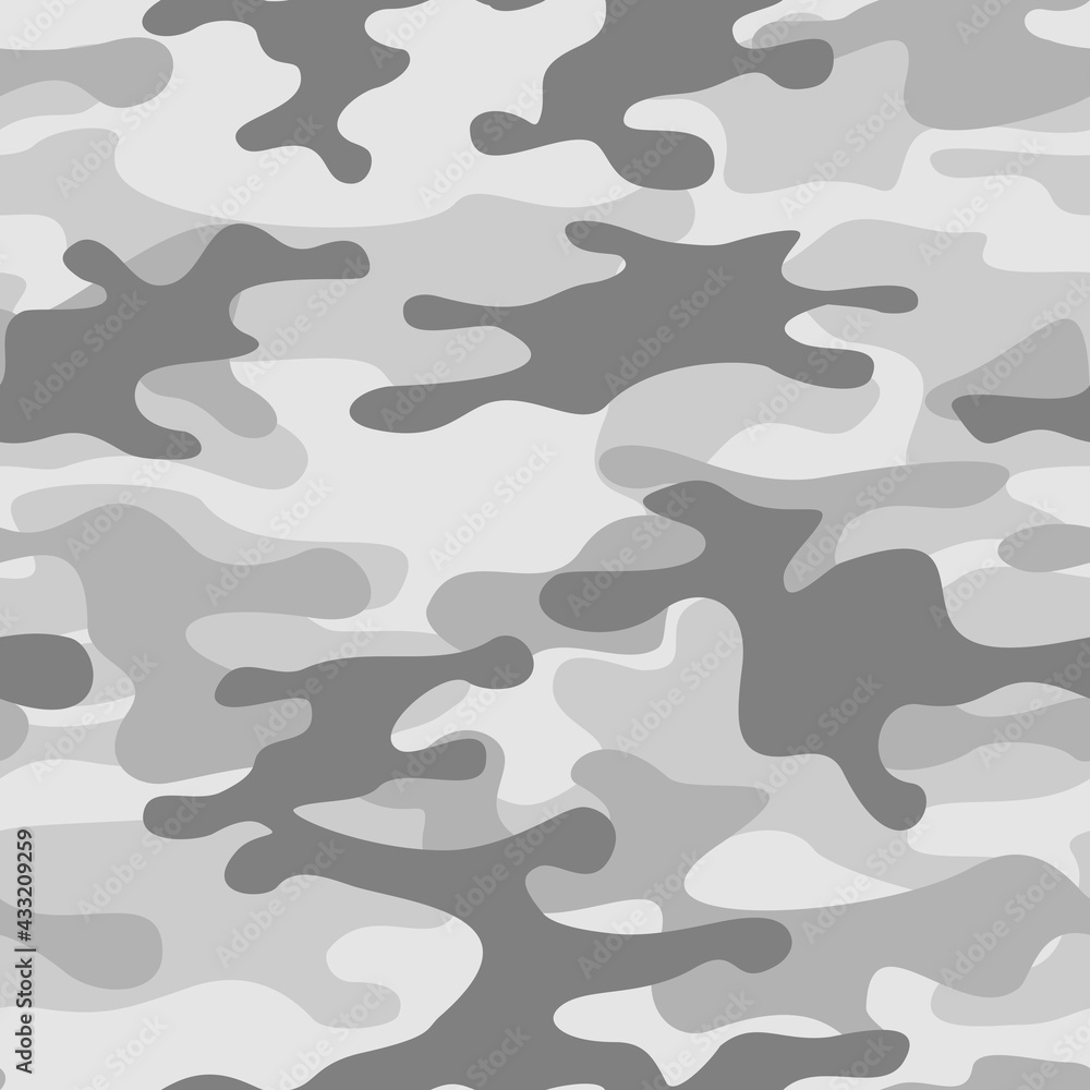 Camouflage seamless pattern. Abstract camo. Military texture of stains. Print on fabric and clothing. Vector illustration
Camouflage seamless pattern. Abstract camo. Military texture of stains. Print on fabric and clothing. Vector illustration