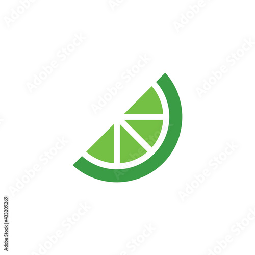 lime flat vector icon