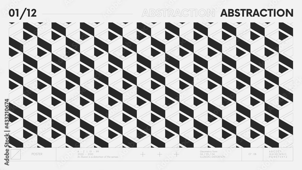 Geometric Abstraction Black And White
