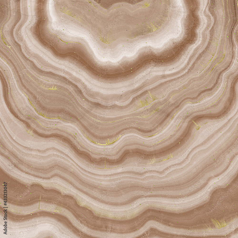 abstract soft yellow agate marble texture decoration with aqua tone fluid marbling effect on yellow.