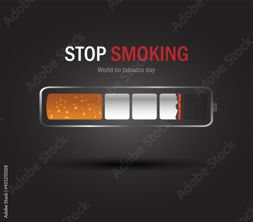 May 31st World No Tobacco Day. No smoking. Stop smoking before your life is shortened.