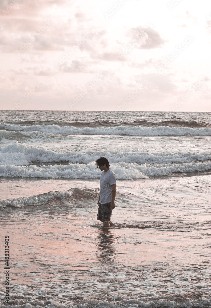 man on the beach man on the beach